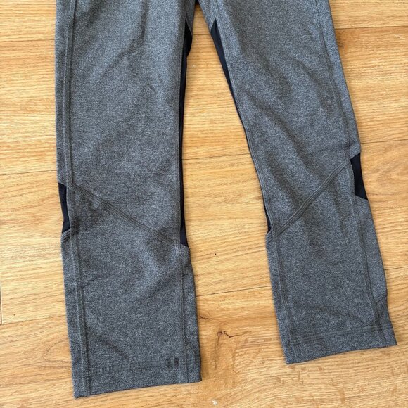 Lululemon Athletic Pace Rival MR Crop Yoga Pants 22” Heathered Black NWT Sz 4 - Picture 4 of 8